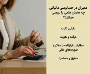ممیزان در حسابرسی مالیاتی چه بخش هایی را ممیزی میکنند؟